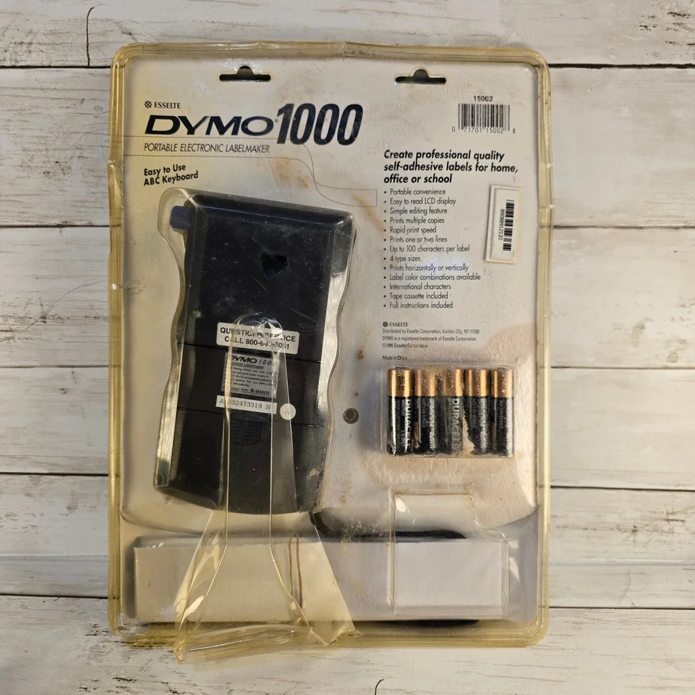 Vintage‎ Dymo 1000 Portable Electronic Labelmaker Esselte 15002 New In Box 1995